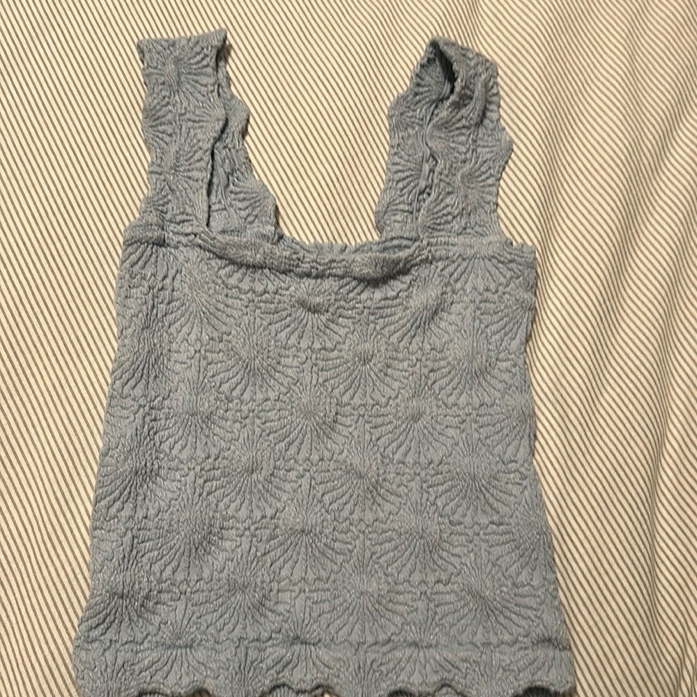 free people light blue tank top